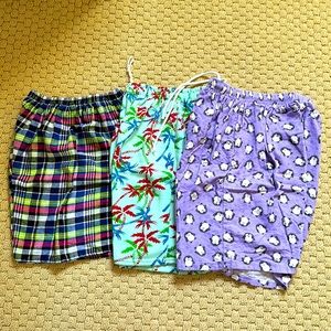 3 pack cotton shorts. Various prints